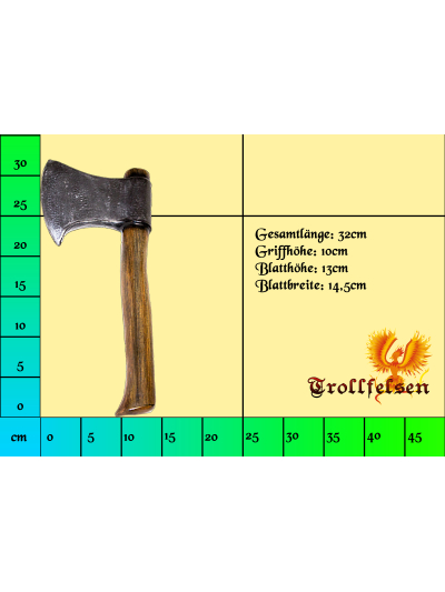 Wurfaxt LARP Waffe Einhand Axt Mittelalter Trollfelsen Wurfaxt LARP Waffe Einhand Axt Mittelalter Trollfelsen